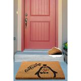 Chilai Home Coco Mr Penguin Doğal Koko Paspas,kıl Kapı Önü Paspası - 40 x 60 cm - Renkli
