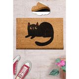 Chilai Home Coco Nero Gatto Koko Paspas,kıl Kapı Önü Paspası - 40 x 60 cm - Renkli