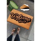 Chilai Home Coco Out Line Doğal Koko Paspas,kıl Kapı Önü Paspası - 40 x 60 cm - Renkli