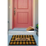 Chilai Home Coco Plaid Yellow Doğal Koko Paspas,kıl Kapı Önü Paspası - 40 x 60 cm - Renkli