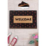 Chilai Home Coco Point Doğal Koko Paspas,kıl Kapı Önü Paspası - 40 x 60 cm - Renkli