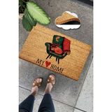 Chilai Home Coco Poltrona Doğal Koko Paspas,kıl Kapı Önü Paspası - 40 x 60 cm - Renkli