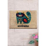 Chilai Home Coco Prani 40X60 cm Doğal Koko Kıl Paspas,hindistan Naturel Kapı Önü Paspası - 40 x 60 cm - Renkli
