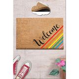 Chilai Home Coco Ramp Koko Kıl Kapı Önü Paspası - 40 x 60 cm - Renkli
