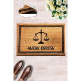 Chilai Home Coco Scales Hukuk Bürosu Doğal Koko Paspas,kıl Kapı Önü Paspası - 40 x 60 cm - Renkli