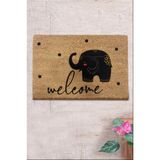 Chilai Home Coco Slony 40X60 cm Doğal Koko Kıl Paspas,hindistan Naturel Kapı Önü Paspası - 40 x 60 cm - Renkli