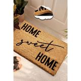 Chilai Home Coco Sweet Cross Doğal Koko Paspas,40x60 Cm Kıl Kapı Önü Paspası - 40 x 60 cm - Renkli