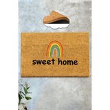 Chilai Home Coco Weho Mat Doğal Koko Paspas,40x60 Cm Kıl Kapı Önü Paspası - 40 x 60 cm - Renkli