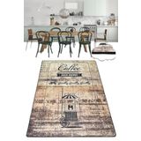 Chilai Home Coffee Store Djt Yıkanabilir Mutfak Halısı, Kaymaz Taban Mutfak Halı Modelleri, 230 x 160