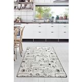 Chilai Home Cozinha Mutfak Halısı Djt Yıkanabilir, Kaymaz Taban, Halı Yıkanabilir, Kaymaz Taban, Halı, 80 x 150