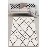 Chilai Home Dalmata Djt Modern Tasarım Yıkanabilir Kaymaz Taban Halı, Salon Halısı, Dekoratif Halı, 80 x 150