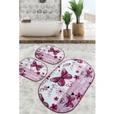 Chilai Home Danous Djt 3'lü Set Banyo Halısı
