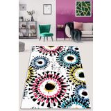 Chilai Home Dekoratif Modern Tasarım Yıkanabilir Kaymaz Taban Halı Yolluk, 140 x 190