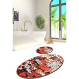 Chilai Home Dogs 2'li Set Banyo Halısı Klozet Takımı Djtbanyo - Renkli - 4806