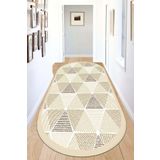 Chilai Home Ecora Bej Oval Dekoratif Halı Djt, 120 x 180