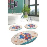 Chilai Home Etnic 3'lü Set Banyo Paspası Klozet Takımı Djtbanyo