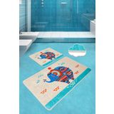 Chilai Home Etnic Rectangle Djt 2'li Set Banyo Paspası Klozet Takımı