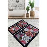Chilai Home Floreale Djt 3'lü Set Banyo Halısı
