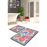 Chilai Home Florı Djt 2li Set Klozet Takımı, Banyo Paspas Seti Halısı