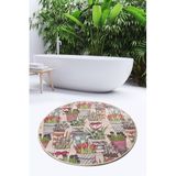 Chilai Home Flowerpot Djt Çap 140 cm Banyo Halısı
