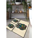 Chilai Home Flyer Djt 3'lü Set Banyo Halısı