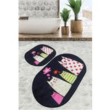 Chilai Home Four Cats Banyo Halısı 2'li Set