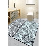 Chilai Home Frond 3'lü Set Djt Banyo Halısı