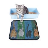 Chilai Home Gatto Carino Gri Elekli Tuvalet Önü Kedi Kumu Paspası