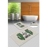 Chilai Home Gentle Djt 2'li Set Banyo Paspası Kaymaz Tabanlı Banyo Halısı Klozet Takımı