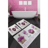 Chilai Home Giardino Di Lavanda Djt 3'lü Set Banyo Halısı