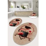 Chilai Home Glare Djt 2'li Set Banyo Halısı Klozet Takımı