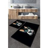 Chilai Home Glasses Dog Djt 2'li Set Banyo Paspası Kaymaz Tabanlı Banyo Halısı Klozet Takımı