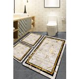 Chilai Home Golida 3lü Set Banyo Halısı Djt