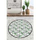 Chilai Home Green Panda Djt 140x140 cm Banyo Halısı