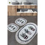Chilai Home Guipure Djt 3'lü Set Banyo Halısı