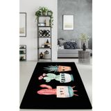 Chilai Home Happy Cactus Siyah 80x150 cm Dekoratif Halı
