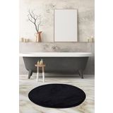Chilai Home Havaı Çap Siyah 90X90 Cm Banyo Halısı Paspas
