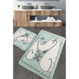 Chilai Home Helsinki Djt 2'li Set Yıkanabilir Kaymaz Taban Banyo Halısı
