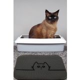 Chilai Home Hide Kedi Kumu Paspası Gri Elekli Tuvalet Önü Paspası, Çok Renkli, Tek Ebat