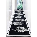 Chilai Home Hoja Siyah Djt 80x300 cm Dekoratif Yolluk