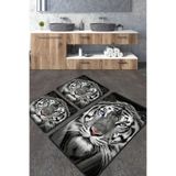 Chilai Home Hunter Djt 3'lü Set Banyo Halısı