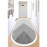Chilai Home Javole Ecru Oval Dekoratif Halı Djt, 80 x 150