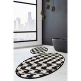 Chilai Home Kazayagı 2'li Set Banyo Halısı Klozet Takımı Djtbanyo - Renkli - 4805