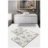 Chilai Home Koala Ekru Djt 2'li Set Paspas Kaymaz Tabanlı Banyo Halısı