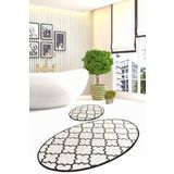 Chilai Home Kupa Beyaz Djt 2li Set Banyo Halısı