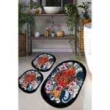 Chilai Home Lakingo Djt 3'lü Set Banyo Halısı