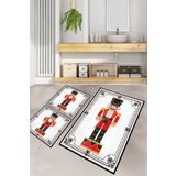 Chilai Home Lead Soldier Djt 3'lü Set Banyo Halısı