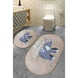 Chilai Home Lepanti Bej 2'li Set Djt Banyo Halısı