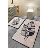 Chilai Home Lipha Bej 2'li Set Banyo Halısı Djtbanyo