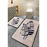 Chilai Home Lipha Bej 2'li Set Djt Banyo Halısı